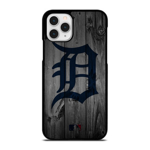 DETROIT TIGERS BASEBALL MLB WOOD LOGO iPhone 11 Pro Case Cover