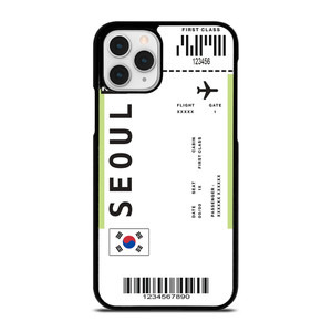FLIGHT TICKETS SEOUL SOUTH KOREA iPhone 11 Pro Case Cover