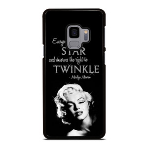 MARILYN MONROE BLACK QUOTES Samsung Galaxy S9 Case Cover