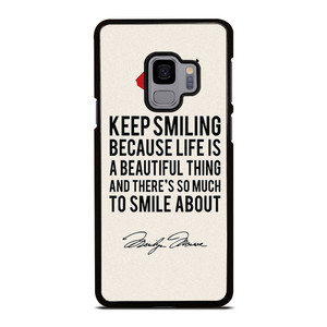 MARILYN MONROE QUOTES Samsung Galaxy S9 Case Cover