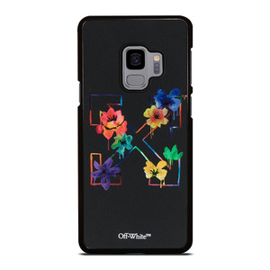 OFF WHITE COLORFUL FLOWER Samsung Galaxy S9 Case Cover