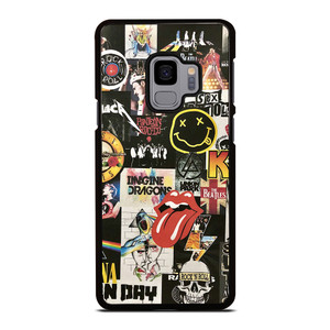 ROCK AND ROLL BAND COLLAGE Samsung Galaxy S9 Case Cover