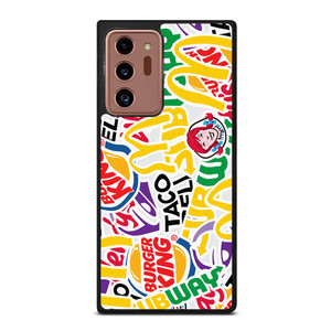 FAST FOOD BRAND STICKER BOMB Samsung Galaxy Note 20 Ultra Case Cover