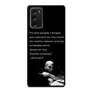 EMINEM RAPPER QUOTES 2 Samsung Galaxy Note 20 Case Cover