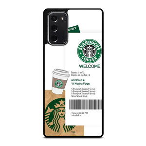 STARBUCKS COFFEE BILLS Samsung Galaxy Note 20 Case Cover STARBUCKS COFFEE BILLS Samsung Galaxy Note 20 Case Cover