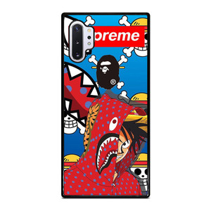 LUFFY ONE PIECE SUPREME BAPE Samsung Galaxy Note 10 Plus Case Cover LUFFY ONE PIECE SUPREME BAPE Samsung Galaxy Note 10 Plus Case Cover