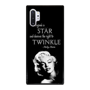 MARILYN MONROE BLACK QUOTES Samsung Galaxy Note 10 Plus Case Cover