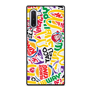 FAST FOOD BRAND STICKER BOMB Samsung Galaxy Note 10 Case Cover
