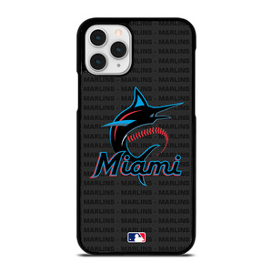 MIAMI MARLINS BASEBALL BLACK iPhone 11 Pro Case Cover