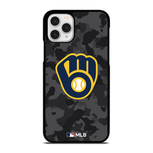 MILWAUKEE BREWERS BASEBALL BLACK CAMO iPhone 11 Pro Case Cover MILWAUKEE BREWERS BASEBALL BLACK CAMO iPhone 11 Pro Case Cover