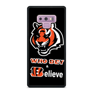 CINCINNATI BENGALS FOOTBALL WHO DEY Samsung Galaxy Note 9 Case Cover CINCINNATI BENGALS FOOTBALL WHO DEY Samsung Galaxy Note 9 Case Cover