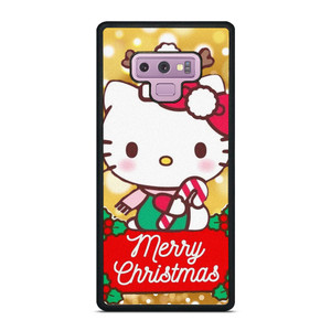 HELLO KITTY MERRY CHRISTMAS GOLD Samsung Galaxy Note 9 Case Cover