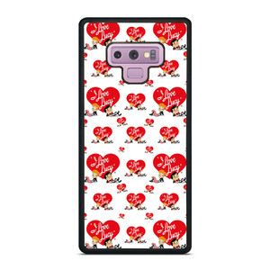 I LOVE LUCY CARTOON PATTERN Samsung Galaxy Note 9 Case Cover