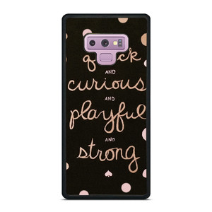 KATE SPADE NEW YORK QUOTES POLKADOT Samsung Galaxy Note 9 Case Cover KATE SPADE NEW YORK QUOTES POLKADOT Samsung Galaxy Note 9 Case Cover