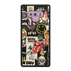 ROCK AND ROLL BAND COLLAGE Samsung Galaxy Note 9 Case Cover