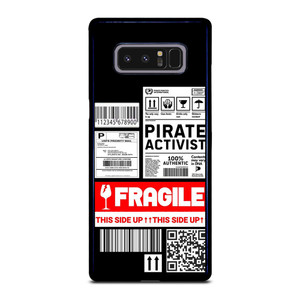 FRAGILE STAMP BARCODE LABELS Samsung Galaxy Note 8 Case Cover