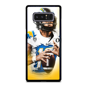 JUSTIN HERBERT LOS ANGELES CHARGERS Samsung Galaxy Note 8 Case Cover JUSTIN HERBERT LOS ANGELES CHARGERS Samsung Galaxy Note 8 Case Cover