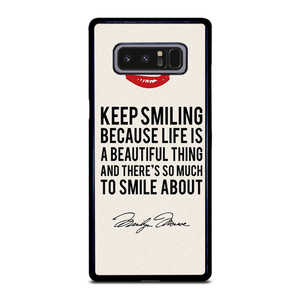 MARILYN MONROE QUOTES Samsung Galaxy Note 8 Case Cover