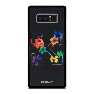 OFF WHITE COLORFUL FLOWER Samsung Galaxy Note 8 Case Cover
