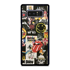 ROCK AND ROLL BAND COLLAGE Samsung Galaxy Note 8 Case Cover