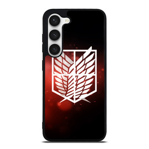 ATTACK ON TITAN LOGO RED Samsung Galaxy S23 Case Cover