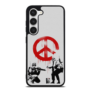 BANKSY ART PEACE Samsung Galaxy S23 Case Cover BANKSY ART PEACE Samsung Galaxy S23 Case Cover