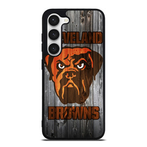 CLEVELAND BROWNS NFL FOOTBALL WOODEN LOGO Samsung Galaxy S23 Case Cover