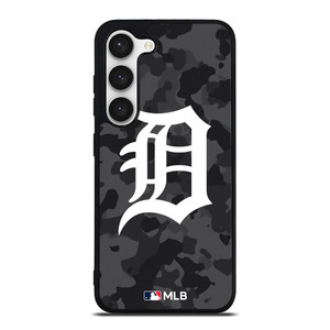 DETROIT TIGERS BASEBALL BLACK CAMO Samsung Galaxy S23 Case Cover