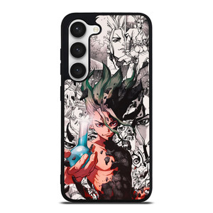 DR STONE ANIME BLACK WHITE Samsung Galaxy S23 Case Cover