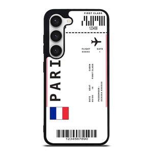 FLIGHT TICKETS FRANCE PARIS Samsung Galaxy S23 Case Cover