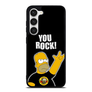 GUNS N ROSES ROCK HOMER SIMPSONS Samsung Galaxy S23 Case Cover