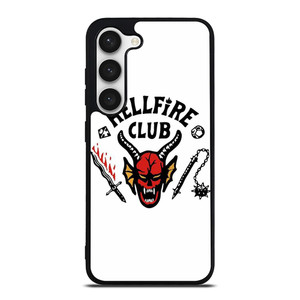 HELLFIRE CLUB STRANGER THING WHITE Samsung Galaxy S23 Case Cover