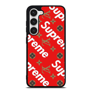LOUIS VUITTON X SUPREME RED Samsung Galaxy S23 Ultra Case Cover