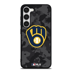 MILWAUKEE BREWERS BASEBALL BLACK CAMO Samsung Galaxy S23 Case Cover