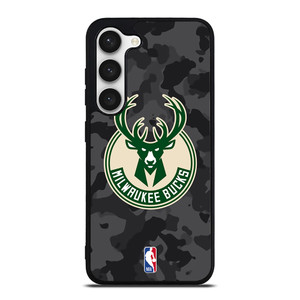 MILWAUKEE BUCKS BLACK CAMO Samsung Galaxy S23 Case Cover