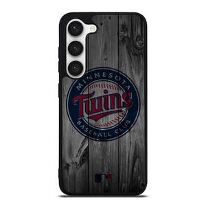 MINNESOTA TWINS BASEBALL MLB WOOD LOGO Samsung Galaxy S23 Case Cover