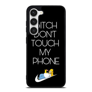 NIKE HOMER SIMPSON DONT TOUCH MY PHONE Samsung Galaxy S23 Case Cover