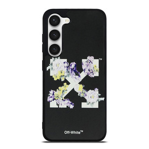 OFF WHITE FLORAL LOGO Samsung Galaxy S23 Case Cover