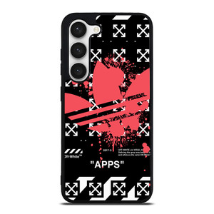 OFF WHITE X ADIDAS RED Samsung Galaxy S23 Case Cover