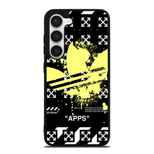 OFF WHITE X ADIDAS YELLOW Samsung Galaxy S23 Case Cover