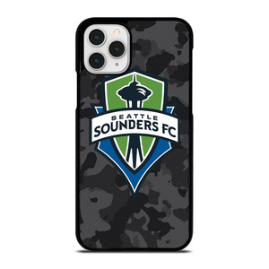 SEATTLE SOUNDERS FC MLS BLACK CAMO iPhone 11 Pro Case Cover