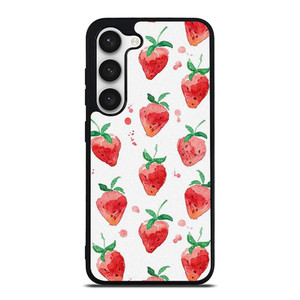 STRAWBERRY BRUSHED PATTERN Samsung Galaxy S23 Case Cover