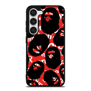 SUPREME X BAPE A BATHING APE Samsung Galaxy S23 Case Cover