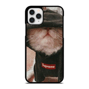 SUPREME CUTE CAT iPhone 11 Pro Case Cover