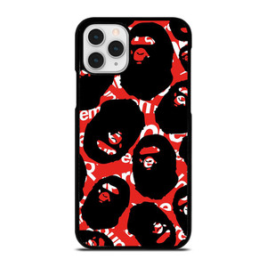 SUPREME X BAPE A BATHING APE iPhone 11 Pro Case Cover SUPREME X BAPE A BATHING APE iPhone 11 Pro Case Cover