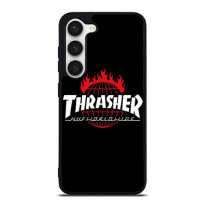 THRASHER HUF WORLDWIDE LOGO Samsung Galaxy S23 Case Cover THRASHER HUF WORLDWIDE LOGO Samsung Galaxy S23 Case Cover