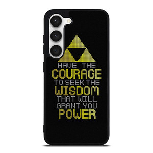 TRIFORCE ZELDA QUOTES Samsung Galaxy S23 Case Cover TRIFORCE ZELDA QUOTES Samsung Galaxy S23 Case Cover