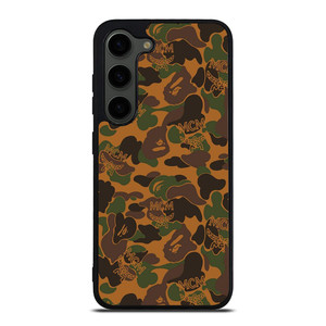BAPE X MCM WORLDWIDE Samsung Galaxy S23 Plus Case Cover