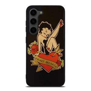 BETTY BOOP HEART BREAKER Samsung Galaxy S23 Plus Case Cover BETTY BOOP HEART BREAKER Samsung Galaxy S23 Plus Case Cover