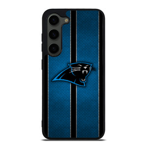 CAROLINA PANTHERS NFL METAL STRIPE Samsung Galaxy S23 Plus Case Cover
